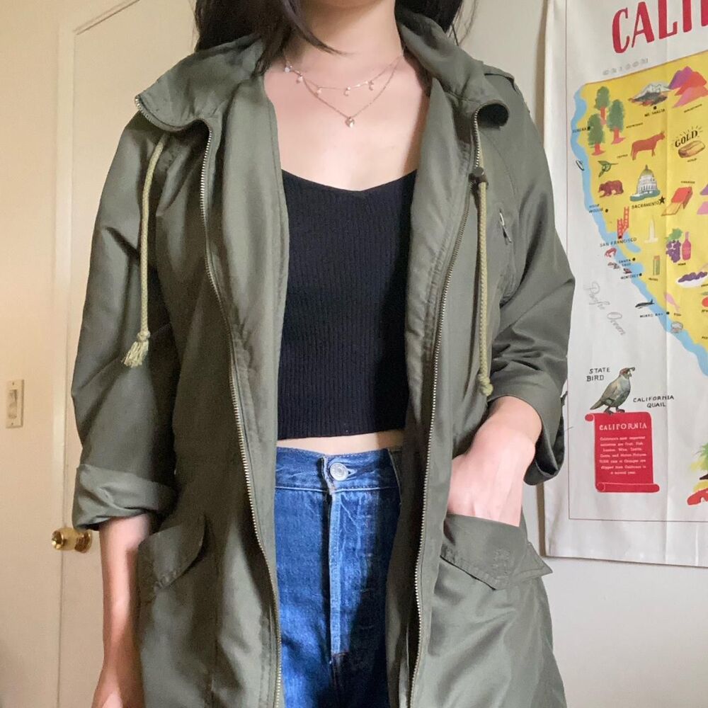 Women's Green/Khaki Anorak/Jacket